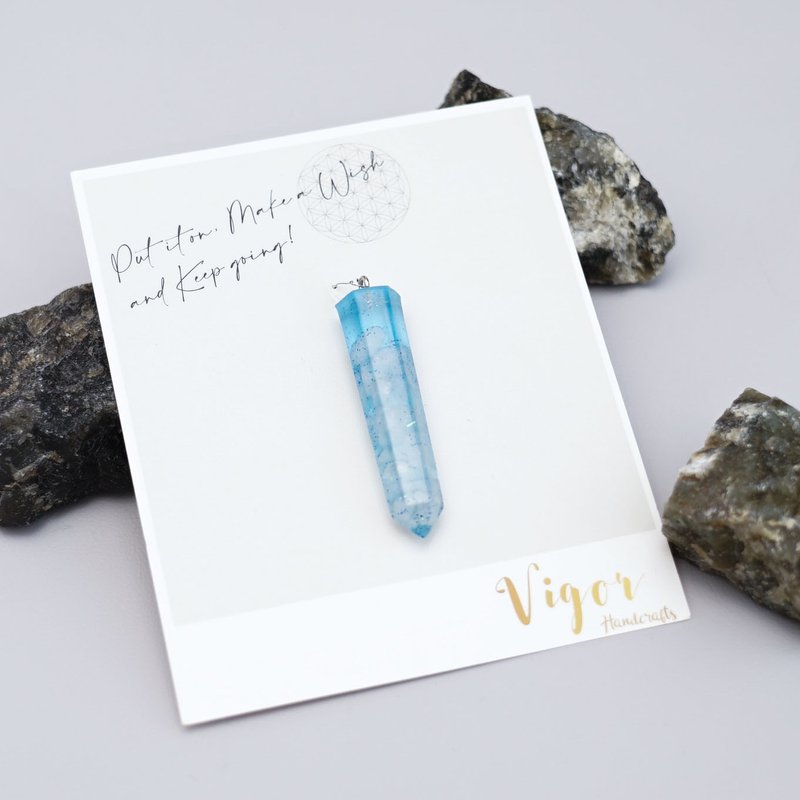 【白晶】天然水晶碎石吊墜 - 吊飾/掛飾 - 水晶 白色
