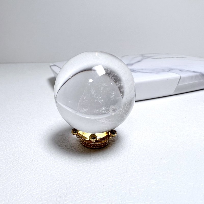 舒心。 一圖一物 擺件 療癒 淨化 水晶球 l 白水晶球 l - 擺飾/家飾品 - 水晶 白色