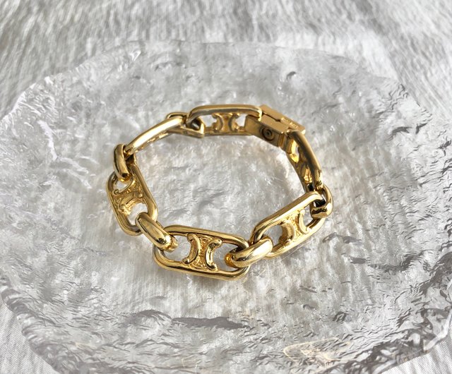 日本直送 名牌中古包 】CELINE セリーヌ ブレスレット ゴールド