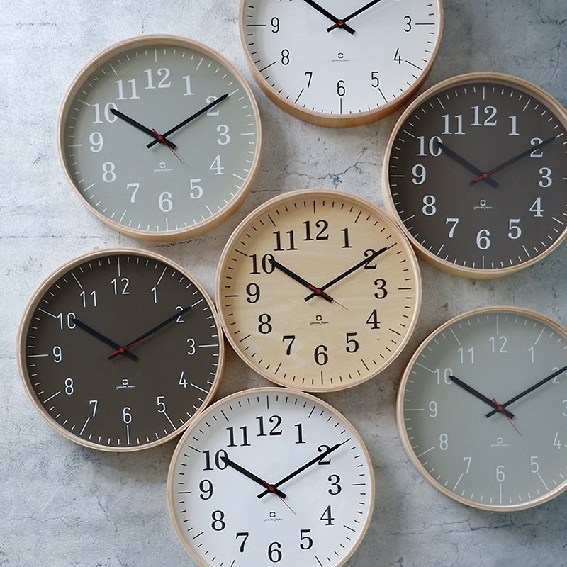 Yamato Japan handmade wooden FULLMOON silent clock - Clocks - Wood 
