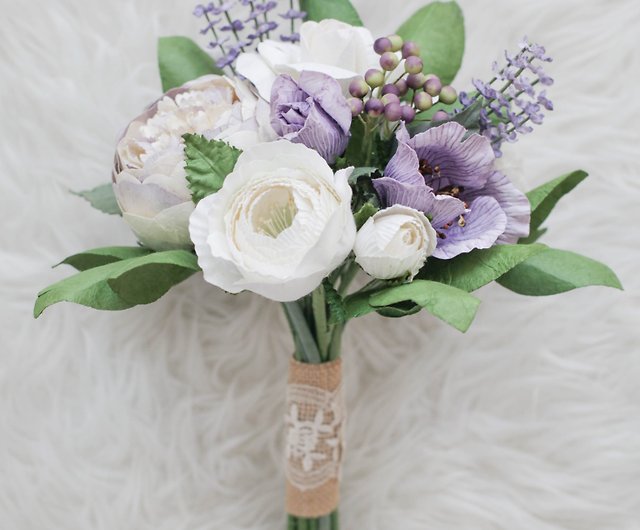 URSULA  Handmade Mini Flower Bouquet - Shop posieflowers Wood, Bamboo &  Paper - Pinkoi
