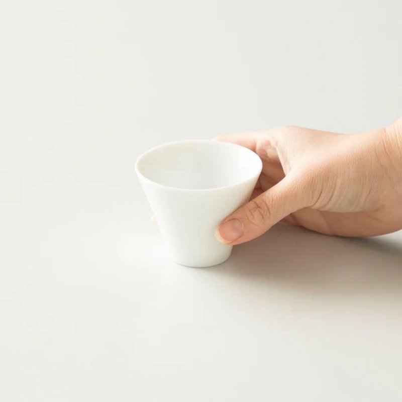 [New Product] Sensory Narrow Mouth Espresso Cup/Milk Coffee Cup - Mugs - Pottery White