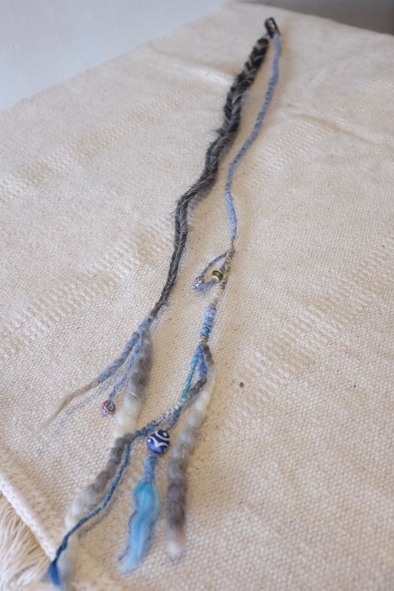 Dreadlocks clip-in Blue/ Grey - Hair Accessories - Other Materials Blue