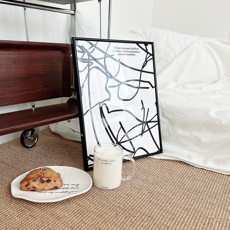 JIN CHA GOD-鋁合金+水晶玻璃畫We love because God first loved - 海報/掛畫/掛布 - 其他金屬 