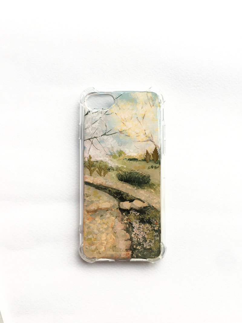 Boundless landscape project hand-painted phone case - 手機殼/手機套 - 植物．花 