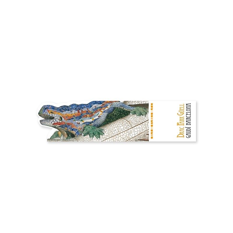 グエル公園ガウディのドラゴンブックマーク - しおり - 紙 多色