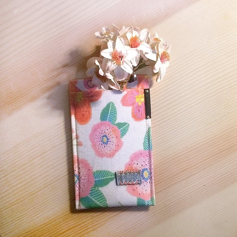 Exclusive color spell water flower card package card sets travel card printing portable gift 【HOPOTOTO】 - ที่ใส่บัตรคล้องคอ - ผ้าฝ้าย/ผ้าลินิน สึชมพู