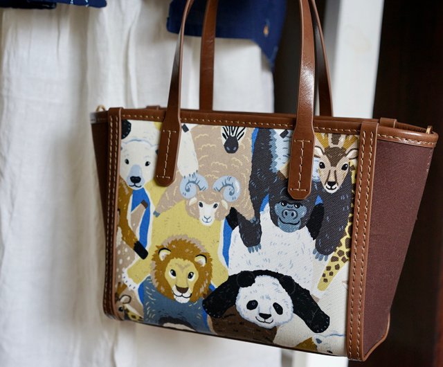 Animal shop leather handbags