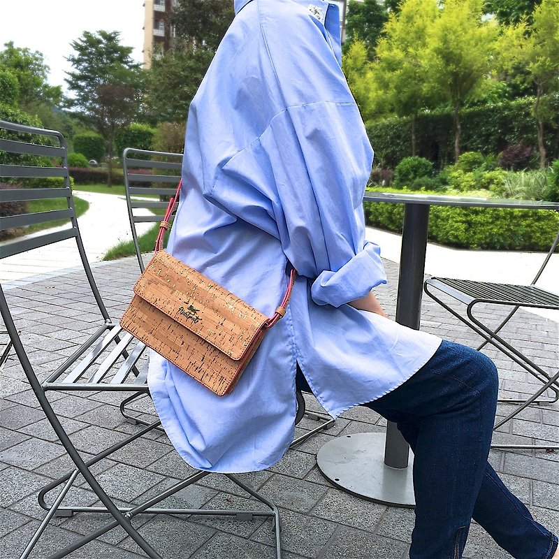 Aristocat 2 Ways Cork Mini Bag - Messenger Bags & Sling Bags - Wood Khaki