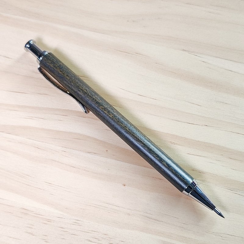 Ready stock-press engineering pen/green sandalwood - Pencils & Mechanical Pencils - Wood Green