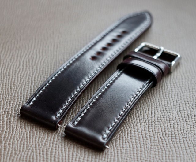 Color 8 Horween Shell Cordovan Leather Watch Strap in All 