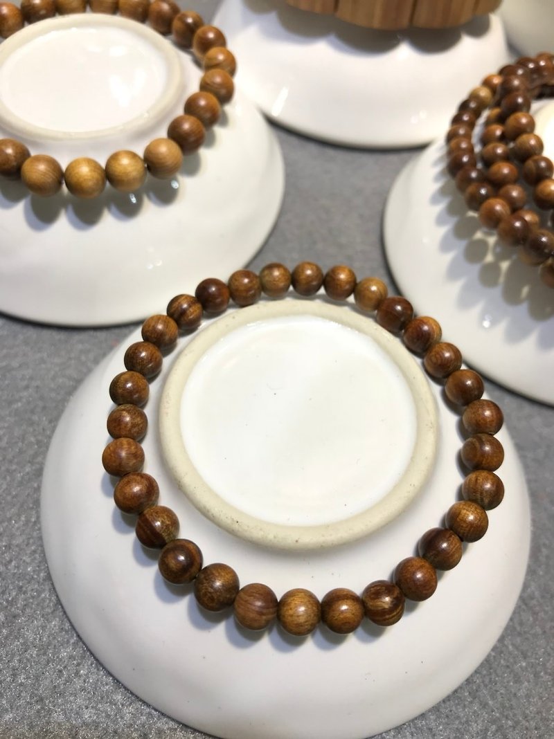 Taiwan Xiao Nan 6mm hand beads - Bracelets - Wood Brown