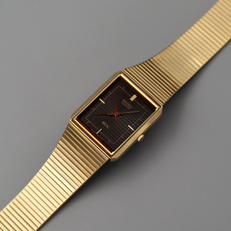 SEIKO 高級條紋面板快扣式石英古董錶 - 女錶 - 其他材質 