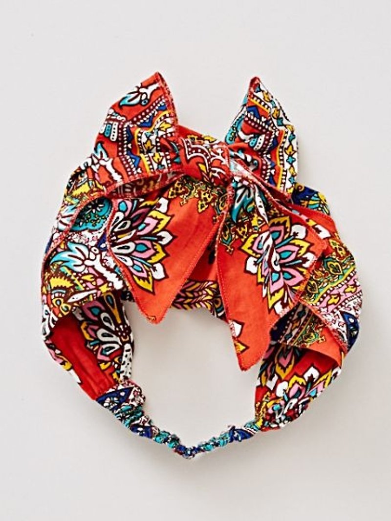 [Pre-order] ✱ ✱ national totem headband (four-color) - Hair Accessories - Cotton & Hemp Multicolor