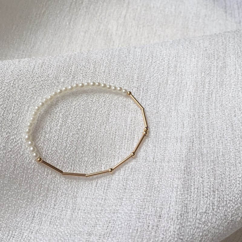 je taime / customizable morse code beaded bracelet - Bracelets - Other Metals Gold