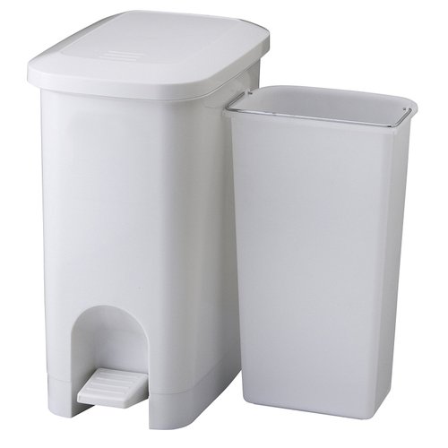 Japan OKA Antibacterial Corner Flip Lid Small Trash Can-4.4L