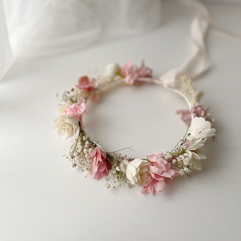 Plants & Flowers Hair Accessories Multicolor - Flower Crown (Free Size), Wedding Accessories for Bride / Bridesmaid