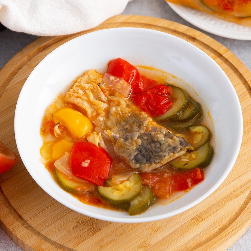 【LA ONE】輕卡營養餐 香煎鱸魚燉蔬菜 | 安心美味 營養師把關 - 料理包 - 新鮮食材 