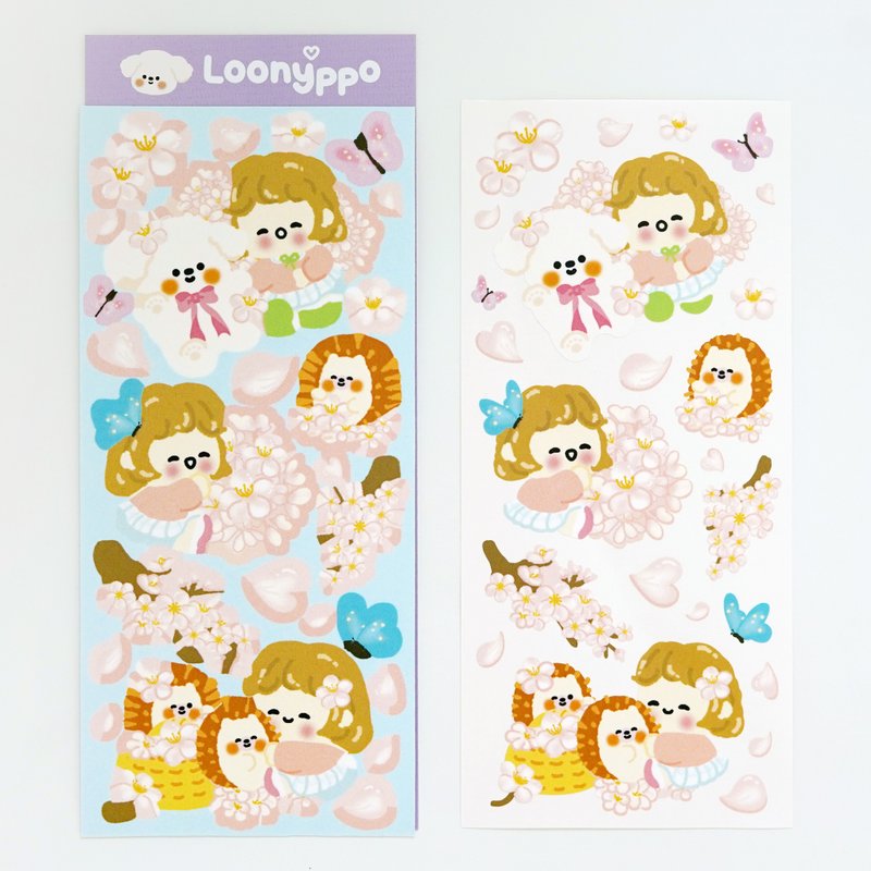 Cherry blossom sticker - 貼紙 - 紙 粉紅色