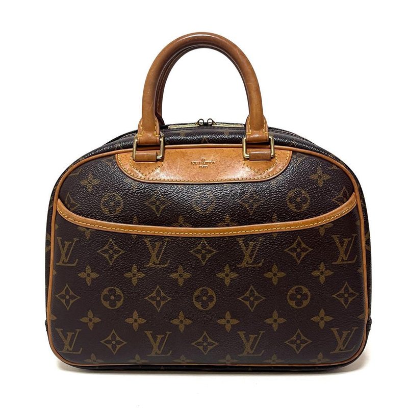 本物 Louis Vuitton ルイヴィトン トゥルーヴィル ハンドバッグ モノグラム PVC レザー M42228 中古 - 手提包/手提袋 - 其他材質 咖啡色