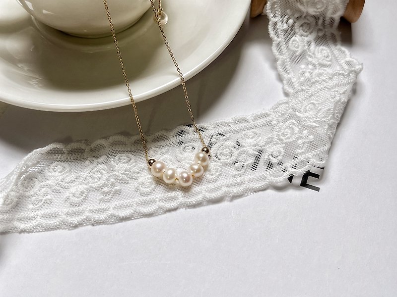 Adjustable Pearl Necklace_Three-Wear Model - สร้อยคอ - ไข่มุก ขาว