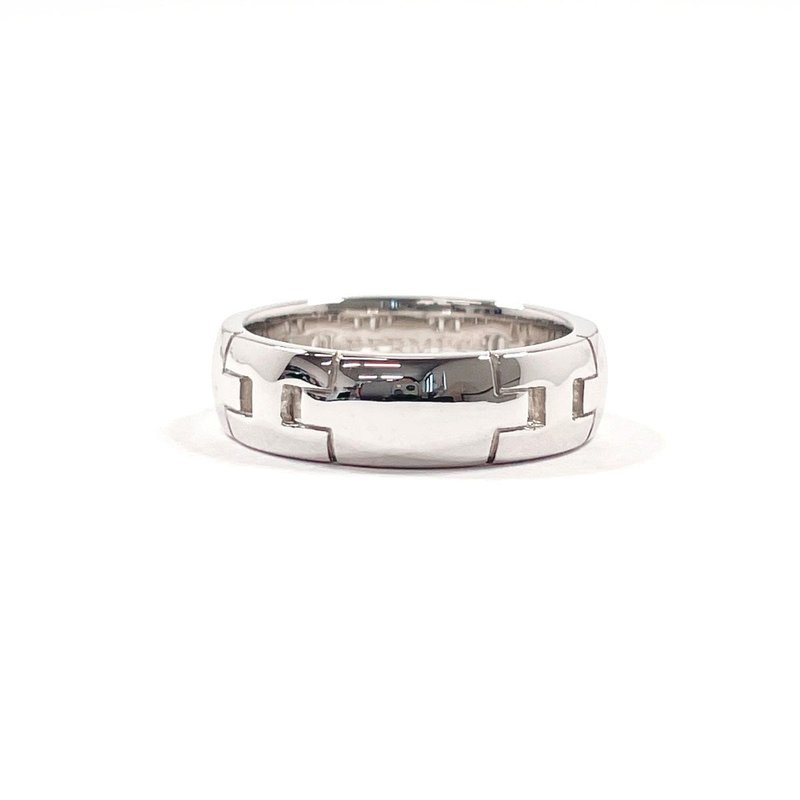 【日本直送 中古美品】9号 エルメス HERMES リング・指輪 ヘラクレス K18ホワイトゴールド シルバー アクセサリー 表記サイズ49 - 戒指 - 貴金屬 銀色