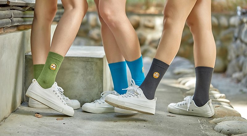Embroidered Socks-Xiaolongbao Stockings|Middle Tube Socks|The same style for men and women - Socks - Cotton & Hemp 