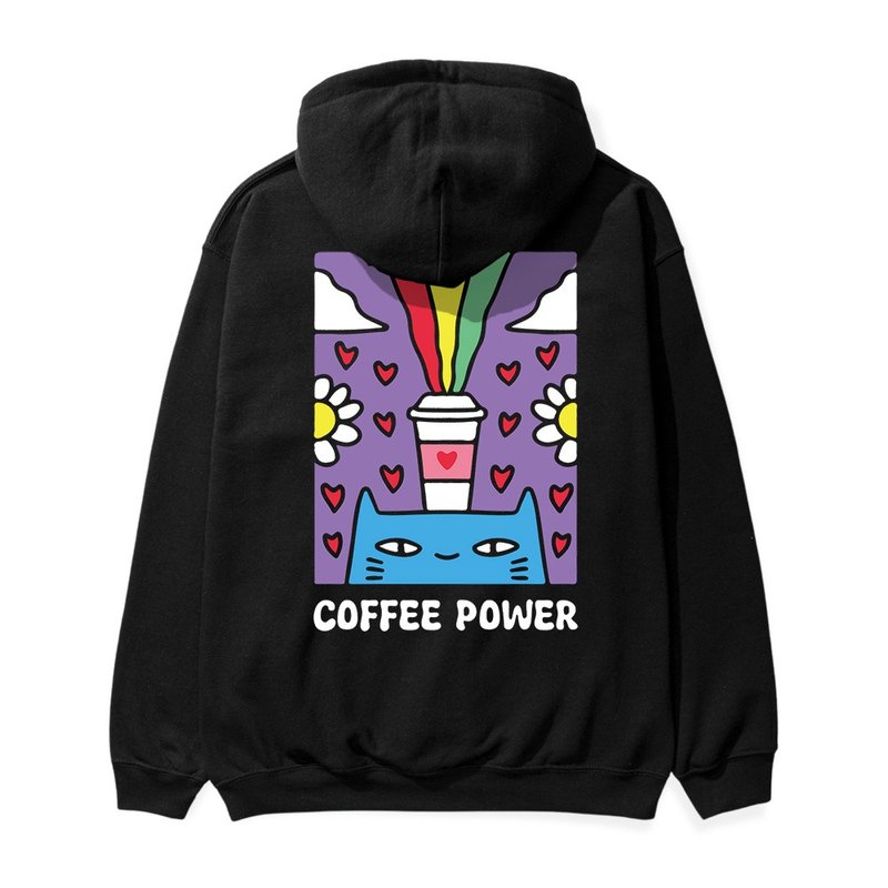 【Creeps Original】Coffee Power C Heavyweight Fleece Hoodie - เสื้อฮู้ด - ผ้าฝ้าย/ผ้าลินิน หลากหลายสี