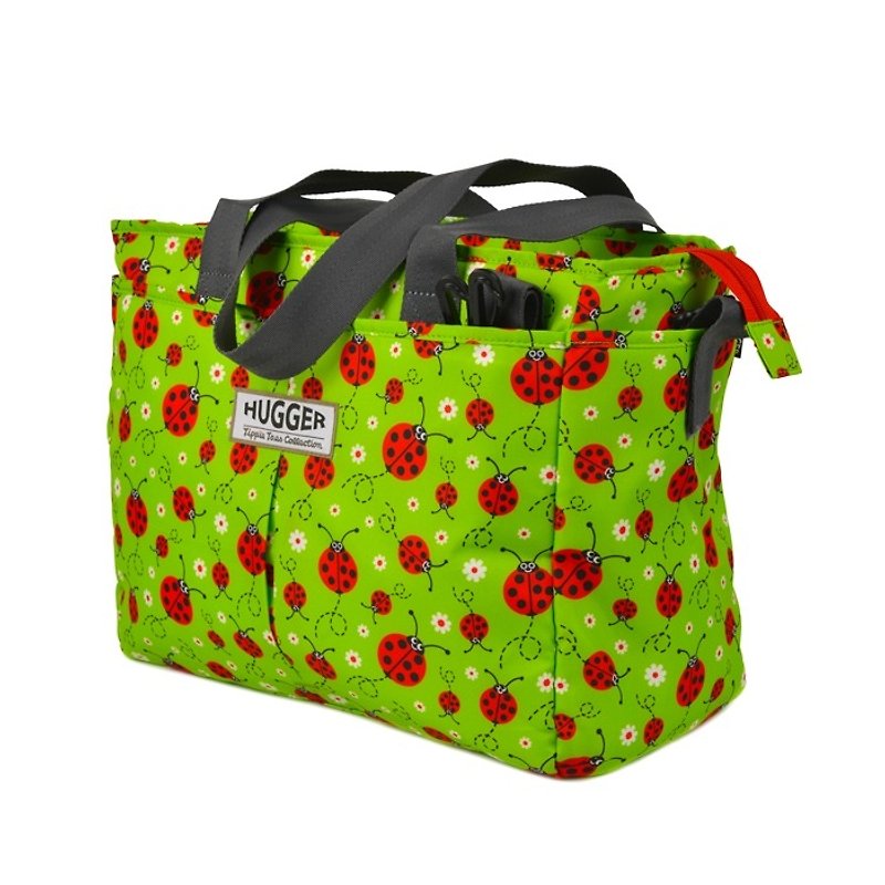 HUGGER little ladybug mother bag/can be matched with children bag parent-child with fun and colorful graffiti - Diaper Bags - Nylon Green