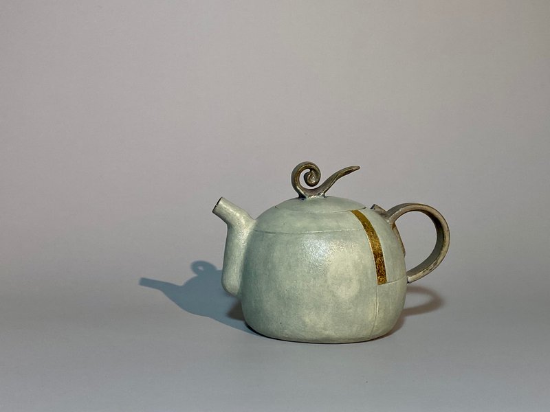 幾何粉可愛茶壺(綠) - 茶壺/茶杯/茶具 - 陶 