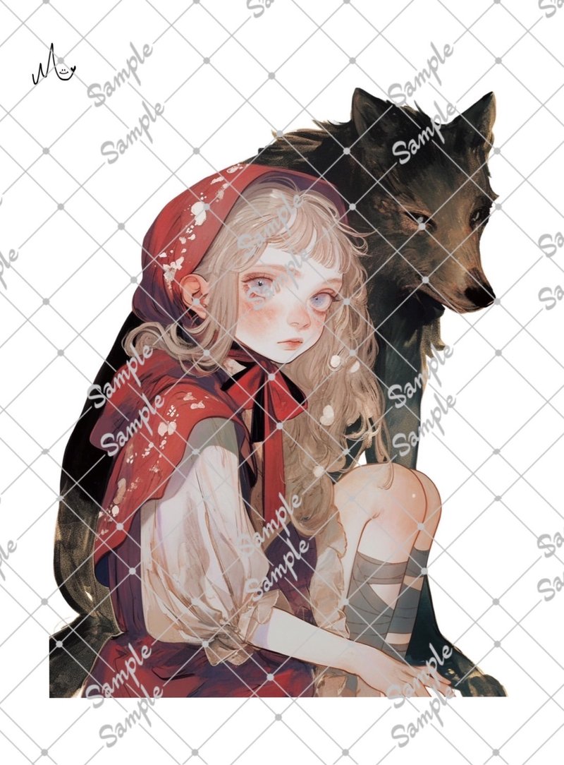 オリジナル人物ステッカー - 貼紙 - 紙 