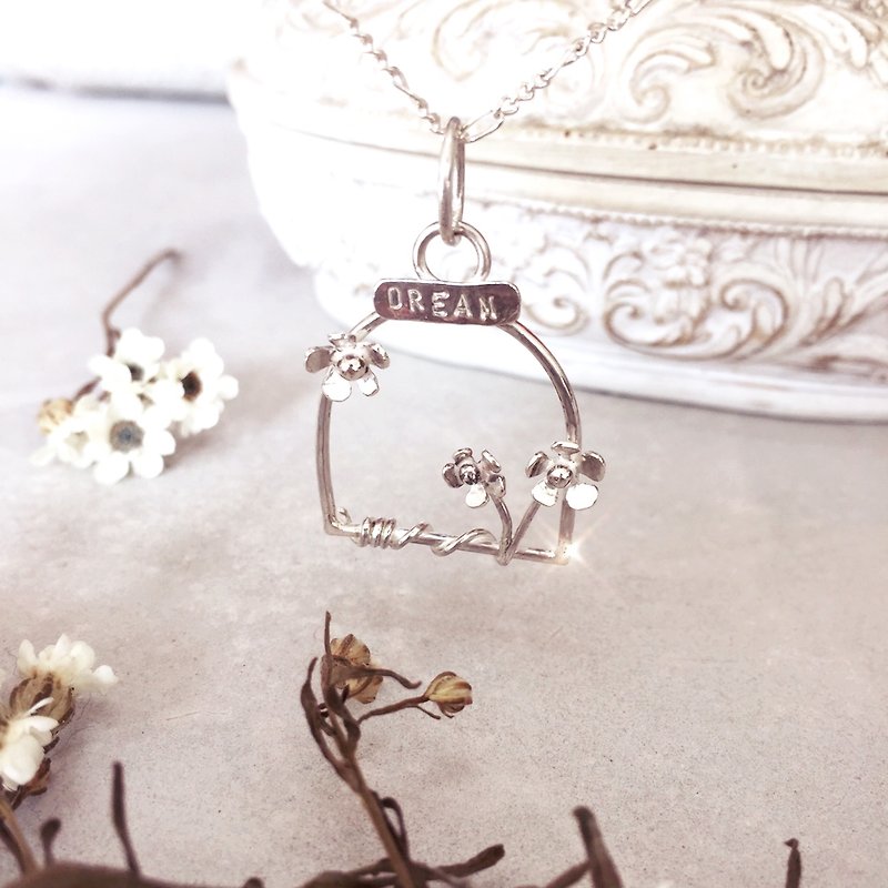 MIH Metalworking Jewelry | dream garden sterling silver necklace - สร้อยคอ - เงินแท้ สีเงิน