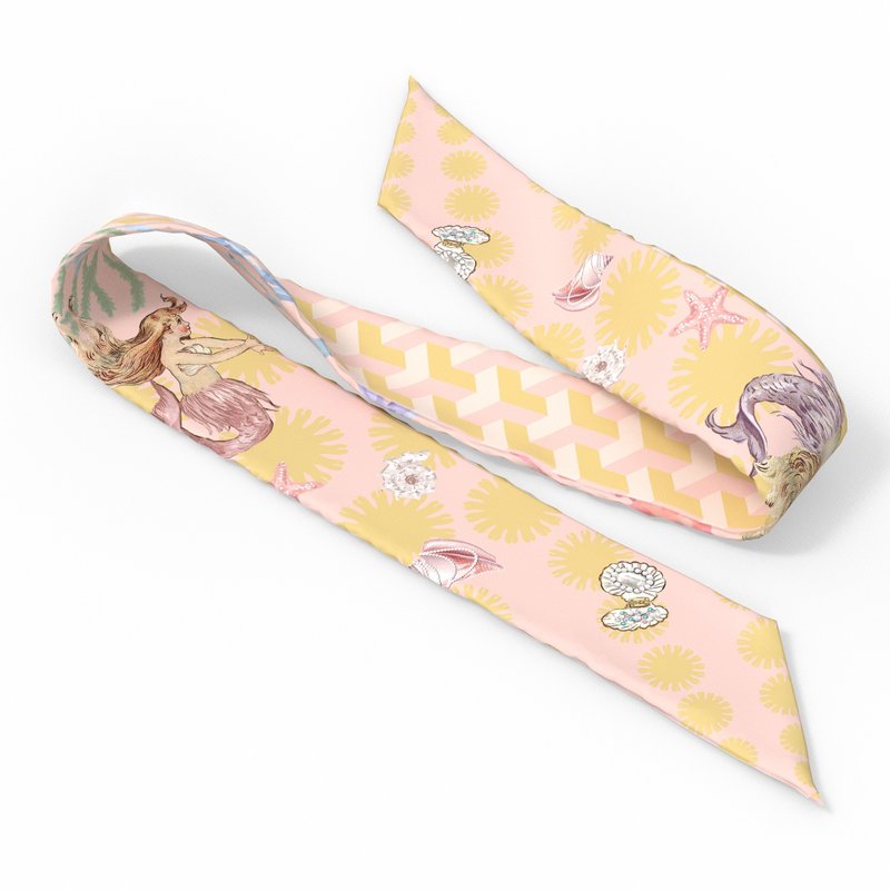 You Are Mer-mazing 柔滑絲巾長帶 (原創設計,防皺,可機洗) - 絲巾 - 聚酯纖維 多色