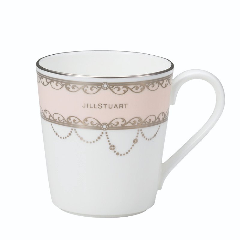 JILLSTAURT設計師聯名骨瓷馬克杯(少女綴飾) - 茶壺/茶杯/茶具 - 瓷 粉紅色