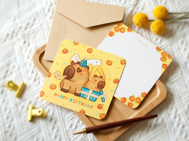Capybara Kabibala-Birthday Cards and Heartfelt Cards - Cards & Postcards - Paper Brown