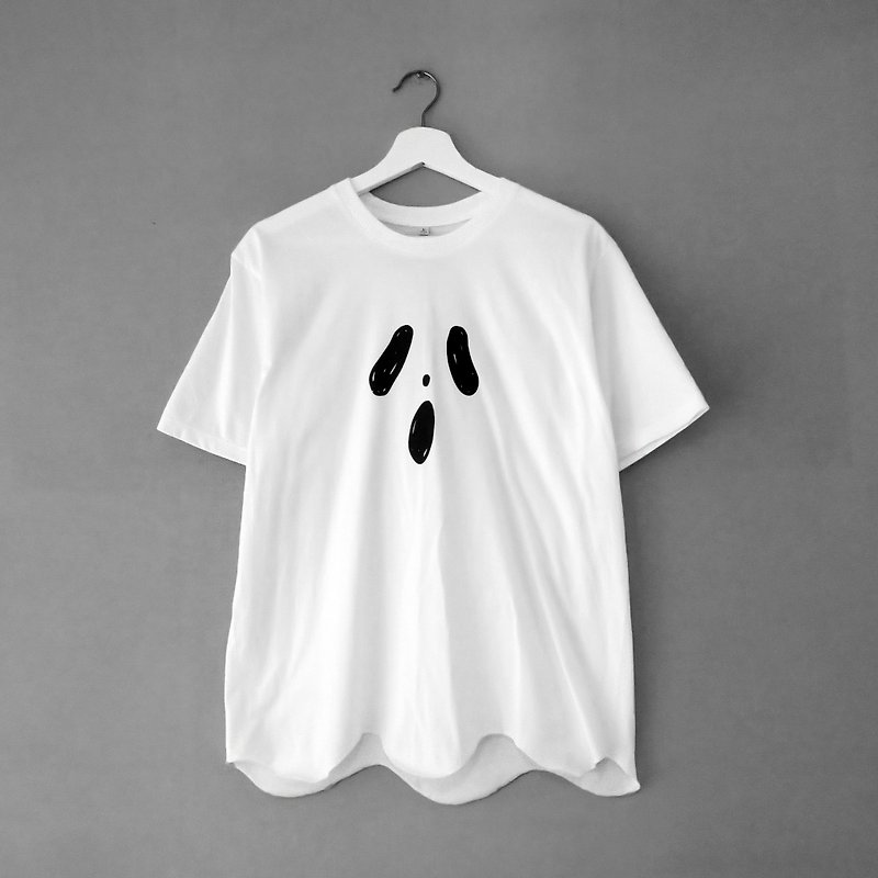 【Halloween】おばけTシャツ - Tシャツ メンズ - コットン・麻 ホワイト
