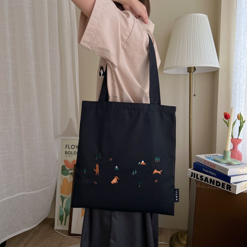 Tote Bag : Fox - อื่นๆ - งานปัก สีดำ