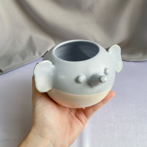 陶芸　手作り陶器　花入れ 植木鉢 花入 陶芸 手作り陶器 - ショップ ツーもち-陶磁器 観葉