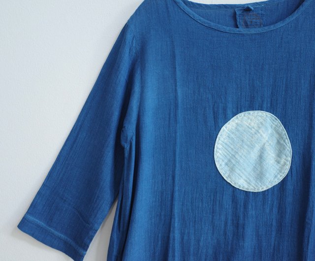 blue moon tunic w/pockets / soft cotton - 設計館linnil 女上衣/長袖