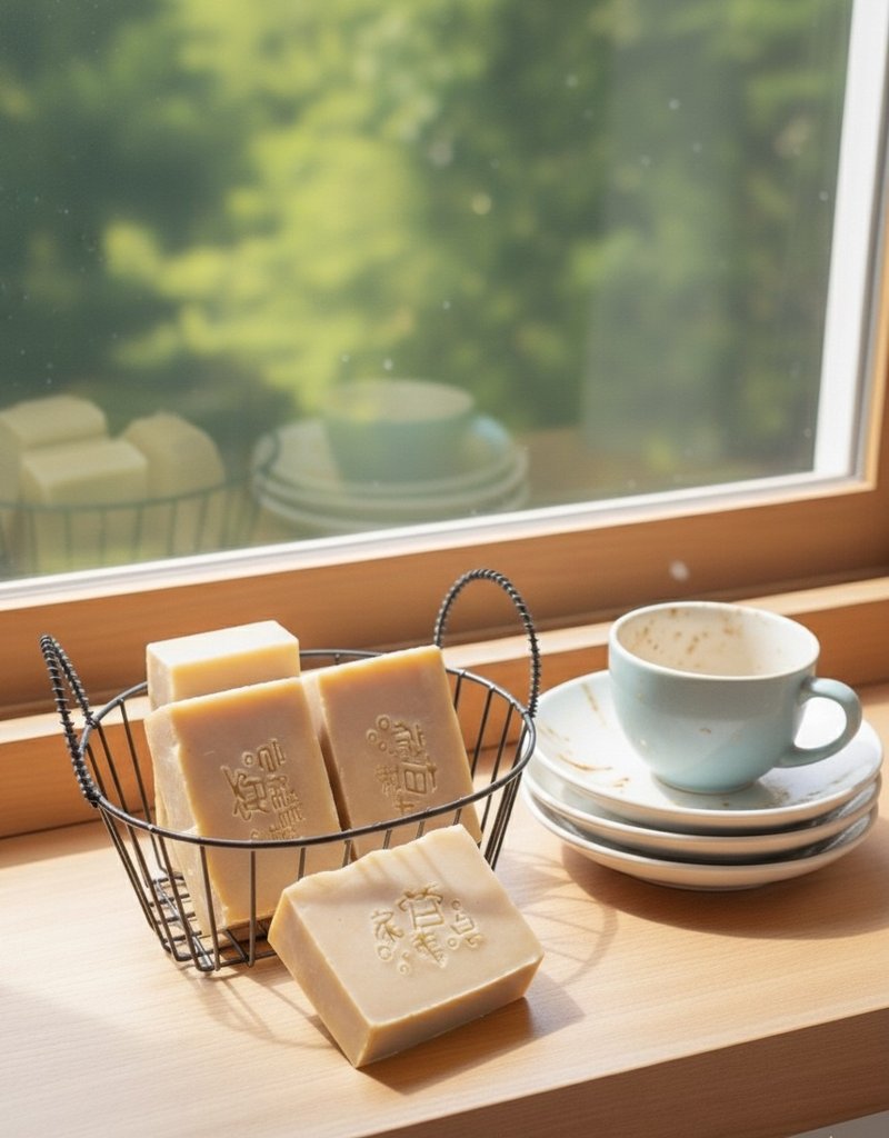∣橘油茶籽粉家事皂∣ 100g 手工皂洗碗好沖洗 又環保 無化學添加 - 碗盤清潔/洗碗精 - 其他材質 