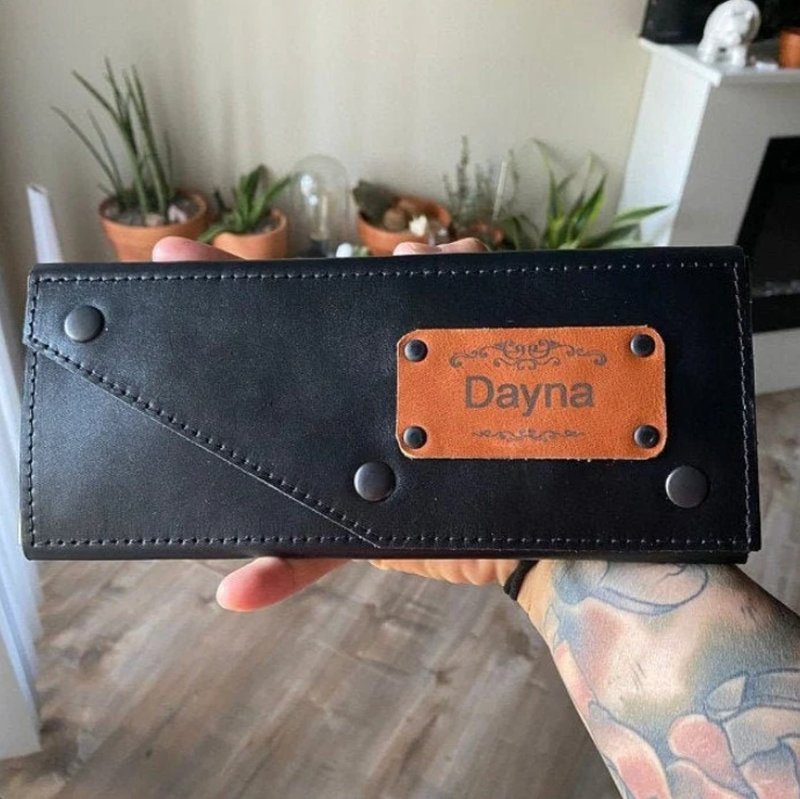 Personalized leather barber case, Barber Tool Kit, hairdressers kits - 化妝包/收納袋 - 真皮 多色