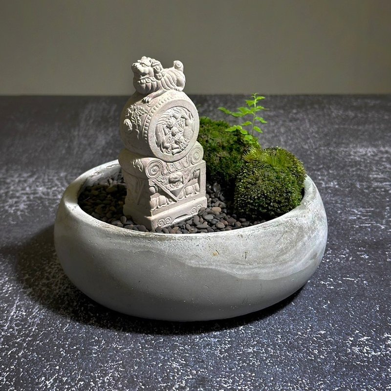 Natural moss and jade aesthetics – Mendang/Wabi-sabi style/Zen style/potted plants/decorations - ตกแต่งต้นไม้ - พืช/ดอกไม้ 