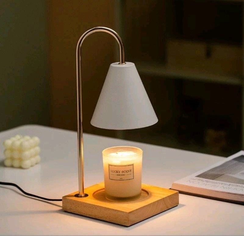 Wood Lighting - Melting Wax Lamp Candle Lamp Log Base Shipped in Taiwan