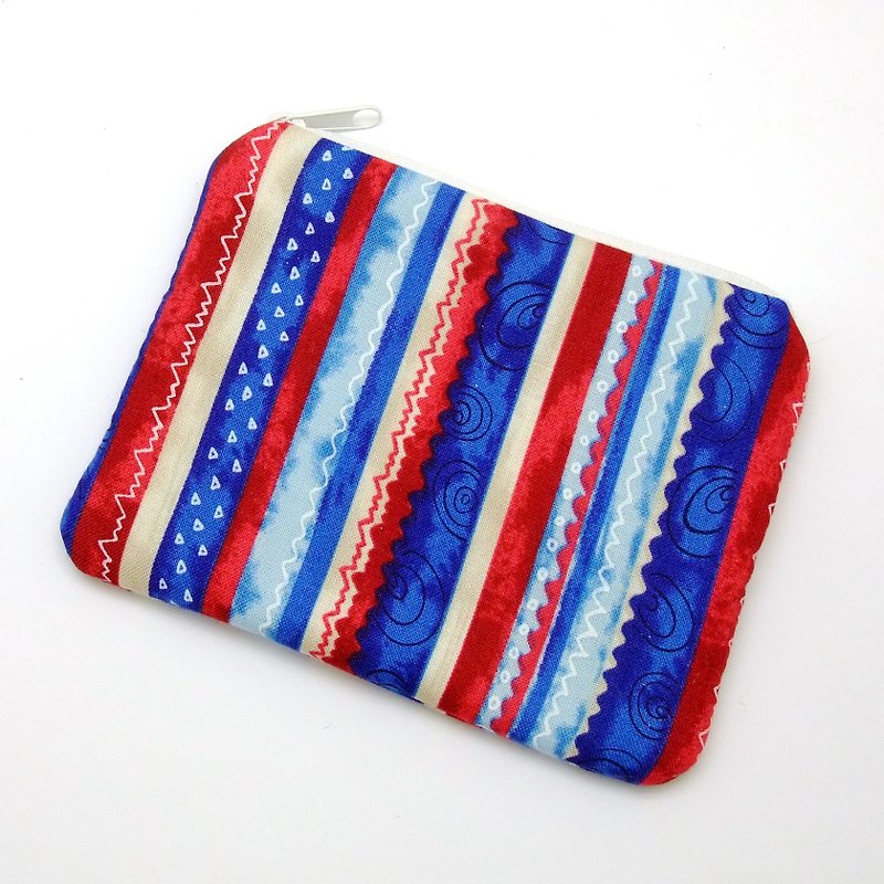 Zipper pouch / coin purse (padded) (ZS-173) - Coin Purses - Cotton & Hemp Multicolor