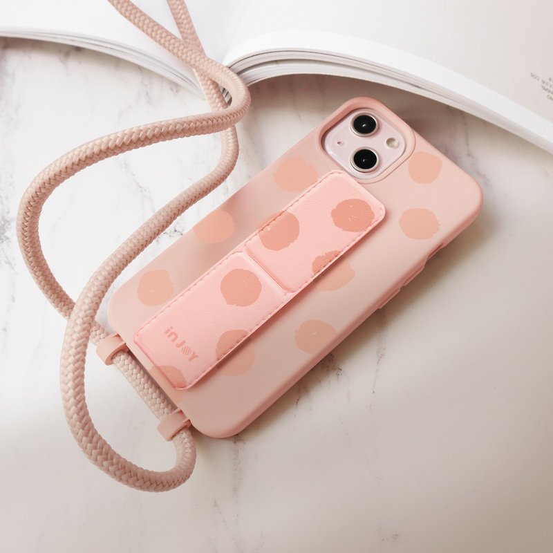 Blossoming cotton TPU Necklace iPhone Phone Case With Detachable Cord - เคส/ซองมือถือ - พลาสติก สึชมพู