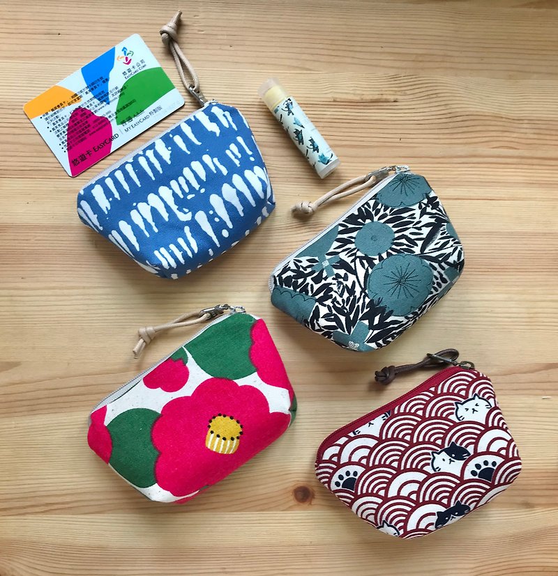 Mini cotton small bag essential oil bag change earphone leisure card jewelry small object storage waterproof lining - Toiletry Bags & Pouches - Cotton & Hemp Multicolor