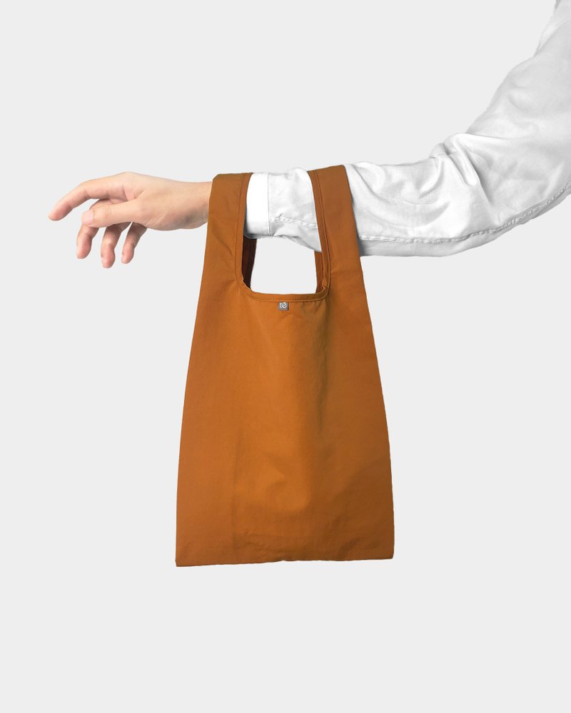 U3 reusable bag / Burnt Orange - กระเป๋าถือ - เส้นใยสังเคราะห์ สีส้ม