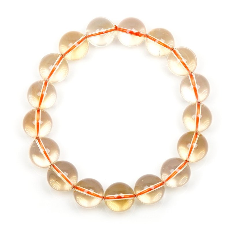 Citrine 12.3-12.8mm Cirtine Bracelets - สร้อยข้อมือ - เครื่องประดับพลอย หลากหลายสี