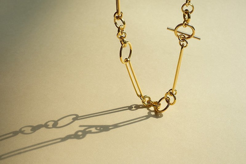 Links Necklace - 項鍊 - 銀 金色
