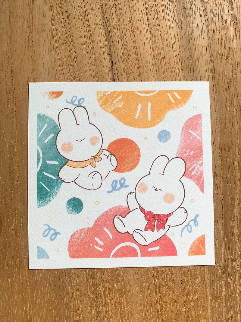 Calming Joy - Square Postcard - Cards & Postcards - Paper Multicolor